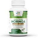 Aura Moringa כמוסות - 240 Ct Wholesale Pack. Authentic Raw Moringa Leaf for Energy, Metabolism, Lactation, Immunity & Joint Health. תזונה ירוקה לסופר מזון