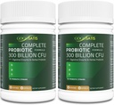 Probiotikoak emakumeentzat eta gizonentzat, 300 mila milioi CFU 11 Strains, Acidophilus Probiotikoa Osagarri Herbal & Digestive Enzymes Hezegune Ekologikoa Digestio eta Immune euskarria 120 Count