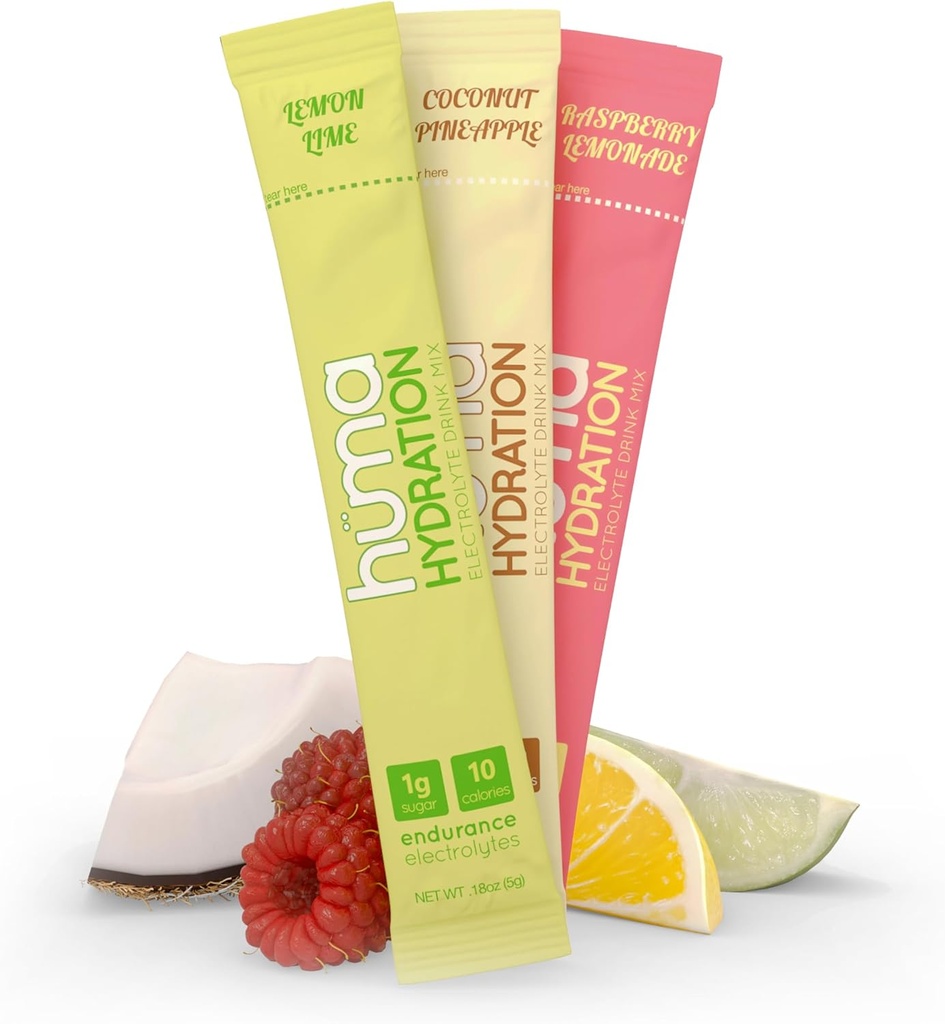 Humba Chineation Proup Proup, Variety 15 Packets, 3 Fluvers - Low Caloie, High Electlyte profile for Sports & profiles & 100 %, 1g Sweet, 10 Cal