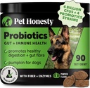 Pet Honesty Progrees for Dogs for Occasional Diare & Bowel Support, Digetical Enzymes with Pregories for Gut Health for Dogs, Immunity Health & Itch Relief (Pump90 ct)