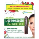 Applied Nutrition Liquid Collagen + Hyaluronic Acid - 10 צינורות נוזליים - עור וניק שיקום - מעורב ברי פלאמור - 10 משרתים