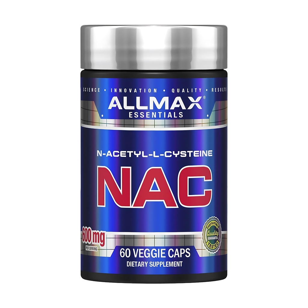 ALLMAX NAC - 60 Veggie Capsules - Immune Support & Free Radical Protection - 60 Servings