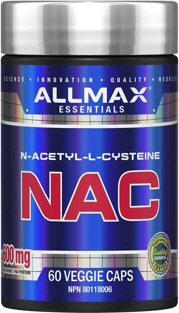 ALLMAX NAC - 60 Veggie Capsules - Immune Support & Free Radical Protection - 60 portioner