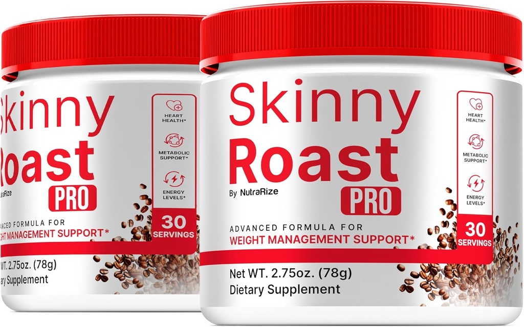 (2 pack) Skinny Roast Pro - Osasun eta Fitness Orokorreko Premium Powder Formula, SkinnyRoast Pro Bizimodu osasuntsua eta mantentzea Energia, Skinny Roast Pro Ofiziala Jar Review-en (60 zerbitzatu)