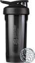BlenderBottle Strada Tritan Shaker Bottle with Locking Lid, 28Ounce, Black