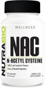 NutraBio N-Acetyl Cysteine supplement (NAC) - 90 Capsules, 600mg each - Powerful Anti-Oxidant - Immune Support - Boost Glutathione