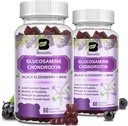 (2 Pack) Glucosamine Chondroitin Gummys, 与MSM和Merderberry共同支持流动和灵活性、抗氧化剂支持男子和妇女,120 Gummys