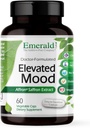 Esmeralda Labs Elevated Mood - Stress Management Supplement with Sensoril Ashwagandha Extract & Affron Saffron Extract - 60 Vegetable kapsulak (30 eguneko hornidura)