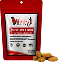 VITINITY 3 Day Detox - 자연적인 전체적인 몸 Detox 알약 - 소화 건강을 위한 대청소 Cleanse - 체중, 출혈, & 변비 완화를 위한 초본 보충교재 - Apple Cider Vinegar & Cayenne Pepper (1)