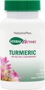 Natural Plus augalas Aktyvai Termerinis - 400 mg, 95% Curcumin, 60 Vegan Capsules - Vegetarian, nemokamai - 60 Paslaugos
