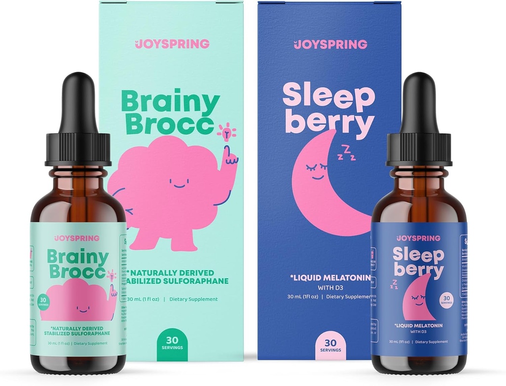 JoySpring SleepBerry Liquid Melatonin і Sulforaphane доповнення для дітей