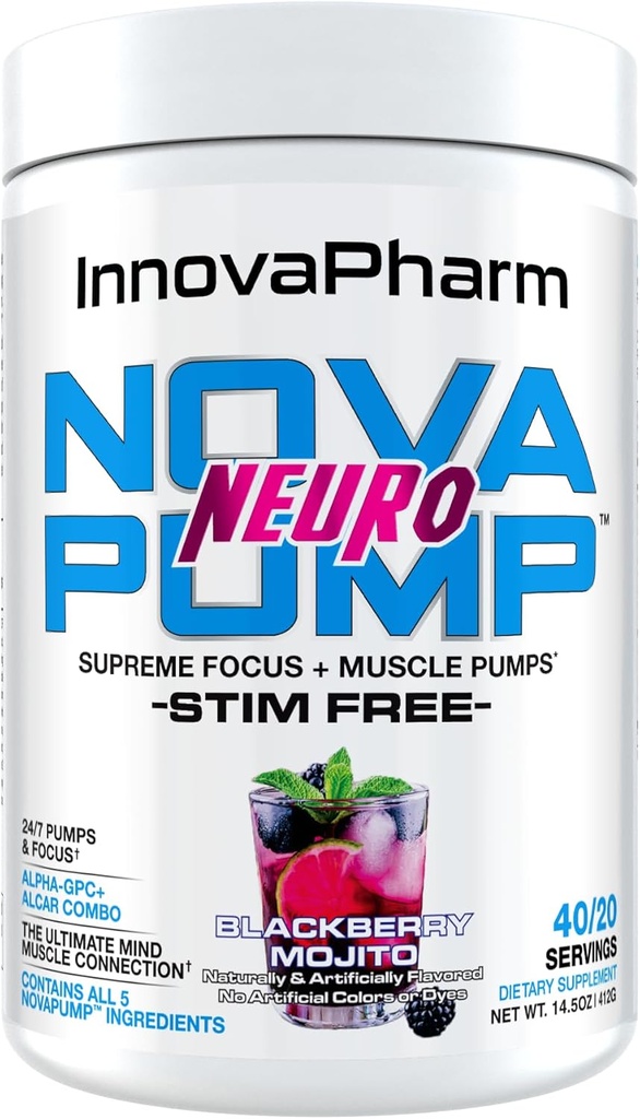 InnovaPharm NOVAPUMP Neuro (BlackBerry Mojito) pulver - 14,5 Ounces