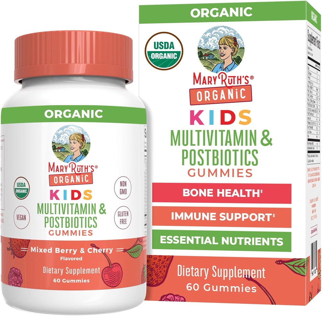 MaryRuth Organics Kids Vitamiinit USDA Organic ...