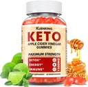 Keto ACV Gummies Fórmula avançada, Apple Cider Vinagre Gummies Formulado com Suco de beterraba de romã em pó B12, 1500MG Vegan Non GMO 56 Gummys