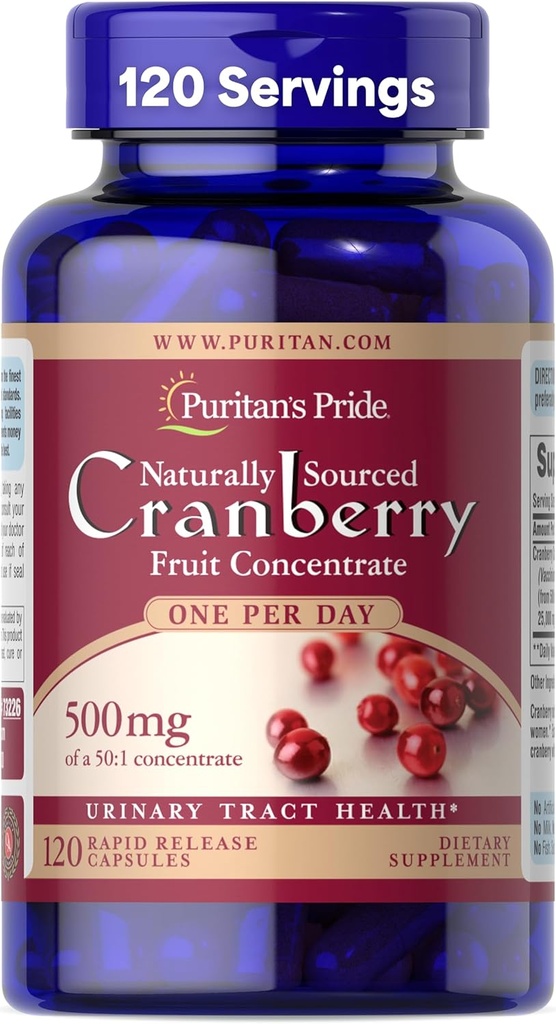 Puritan's Pride One A Day Cranberry - 120 Capsules Urinary Health