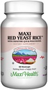 Maxi Health Red Yeast Rice 600 mg – Red Yeast Rice with CoQ10 and Policosanol for Daily Support for Heart Wellness – Vegan, Kosher – 60 Vegetarian Capsules