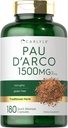 Carlyle PAU D'Arco Capsules | 1500mg - 180 count - Non-GMO, Gluten Free - Herbal supplement
