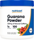Poudre d'extrait de Guarana Nutricost 100 Grams - supplément naturel de caféine/energisant brésilien