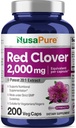 NusaPure Red Clover Capsule 2000mg per Veggie Caps 