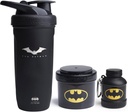 Bộ truyện tranh thông minh DC Bundles – Batman Stainless Steel Protein Shaker 900ml với Funnel 110ml và kho chứa 200ml.