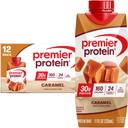 Premier Protein Shake, Caramel, 30g Protein, 11 fl oz, Pack of 12 (pakendamine võib varieeruda)