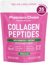 物理家的CHOICE Collagen Peptides - 水解蛋白粉用于头发,皮肤,联合体 - 草药,非GMO
