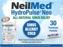 NeilMed HydroPulse Neo. Multi-Speed Electric Pulsating Nasal Sinus Irrigation System with 30 Sinus Rinse Premixed Packets.