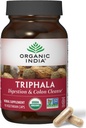 ORGANIC INDIA Triphala Kapsler Organic - Herbal Supplement med Amla, Bibhitaki, Haritaki, Digestion & Colon Støtte, Immunsystem Support, Adaptogen, Vegan, USDA Certified Organic - 90 Kapsler