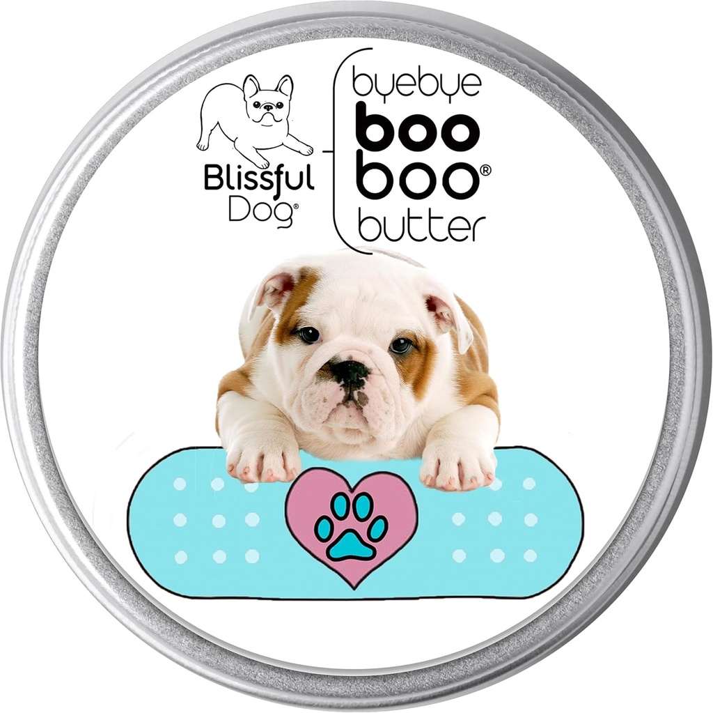 De zalige hond 2 oz TIN Bulldog Booboo boter