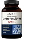 NatureBell Pregnenolone 100mg, 240 Capsules | 99% Purity, Micronized Grade for Higher Absorption, Plant Based – Natural Precursor, Brain, & Immune Health Supplement – Non-GMO, Soy Free