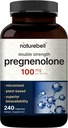 Pregnenolone 100mg, 240 kapslar | 99% Purity, Micronized Grade for Higher Absorption, Plant Based - Natural Precursor, Brain, & Immune Health Supplement - Non-GMO, Soy Free