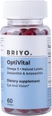 Briyo Optivital Eye Health Supplement with Lutein, Zeaxantin, Astaxantín a Omega 3 