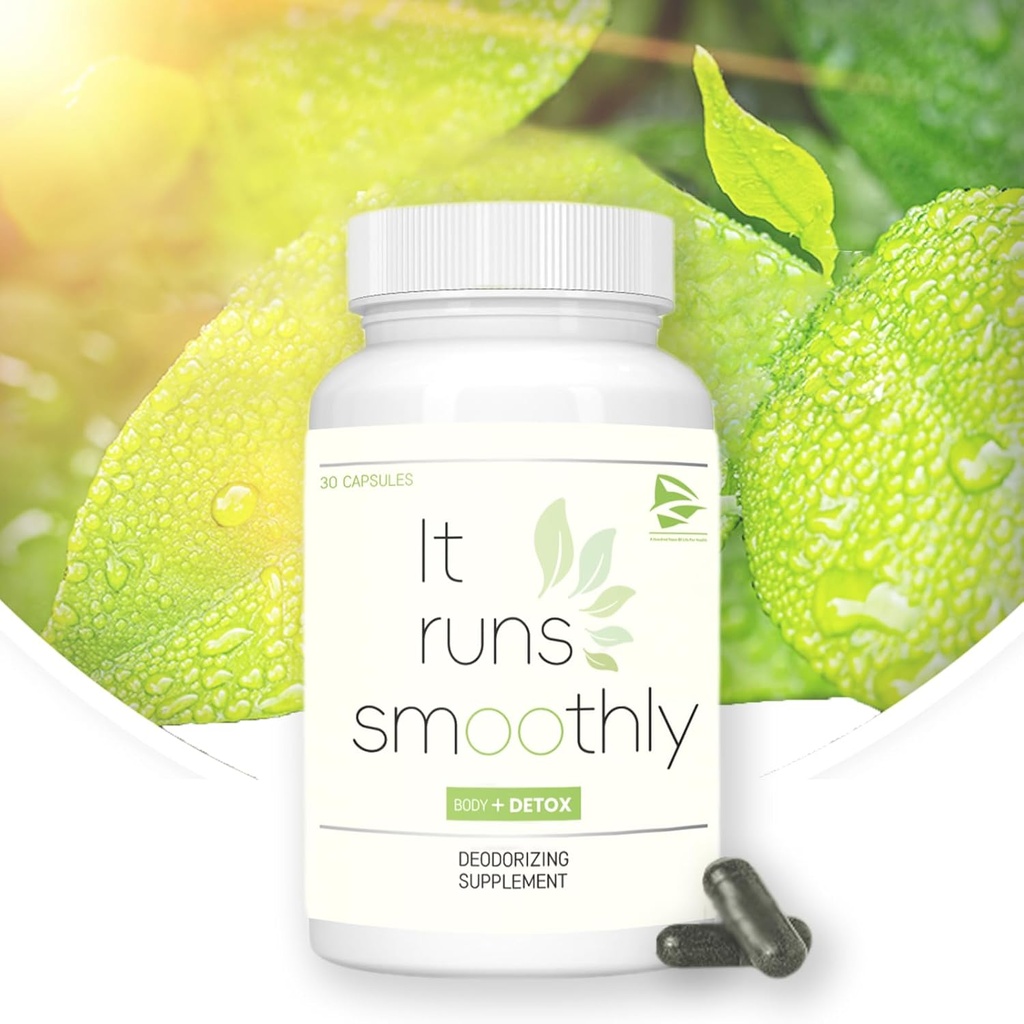 机体除臭补品,新升级机体氯素魔法卡普尔,30 Vegan Capsules-Body Odor Pills,体内除臭剂新鲜,消化支持,Gut Health(1pc)