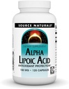 Naturals Fonte Ácido Alfa Lipóico 100 mg Suporta Metabolismo de Açúcar Saudável, Função Fígado & Geração de Energia - 120 Cápsulas
