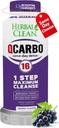 Công thức rửa chén Qcarbo16 cùng ngày Detox Cleanse (16 giờ) - Grape Flavor Full cleanse* Detox uống để điều tiết mực Toxin*, vitamin B2 và B12 cho nam và nữ