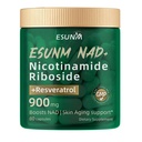 ESUNM Liposomal NAD+ Supplement with Resveratrol, NMN Supplement NAD Resveratrol Support Cellular Health, Stamina & Healthy Aging,Third-Party Tested，80 Capsules