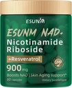 Nicotinamid Riboside 900 mg, NMNH Supplement Resveratrol Beslenme Supplements, Anti-Aging, Enerji, Focus - 80 Capsules
