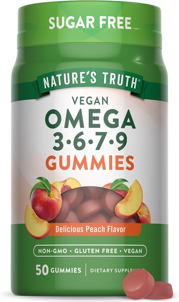 Nature's Truth Vegan Omega 3679 Gummies ... 50 Count...