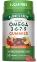 Nature's Truth Vegan Omega 3679 Gummies | 50 Count | Peach Flavor | Non-GMO & Gluten Suplemento gratuíto