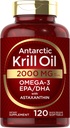 Carlyle Atarctic Krill Petroli 2000 mg 120 Softgels  shanbe Omega-3 EPA, DHA, amb el codi font astàxanthi suplementari de Red Krill eur-vos-vos amb l'alta de la Fortalesa màxima de l' aigua