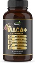 11-in-1 Energy Booster & Performance Supplement con Organic Maca Root, Tongkat Ali, Horny Goat Weed, Ginseng, Tribulus Terrestris & Beef Liver para homes e mulleres - 60 cápsulas gratis de recheo
