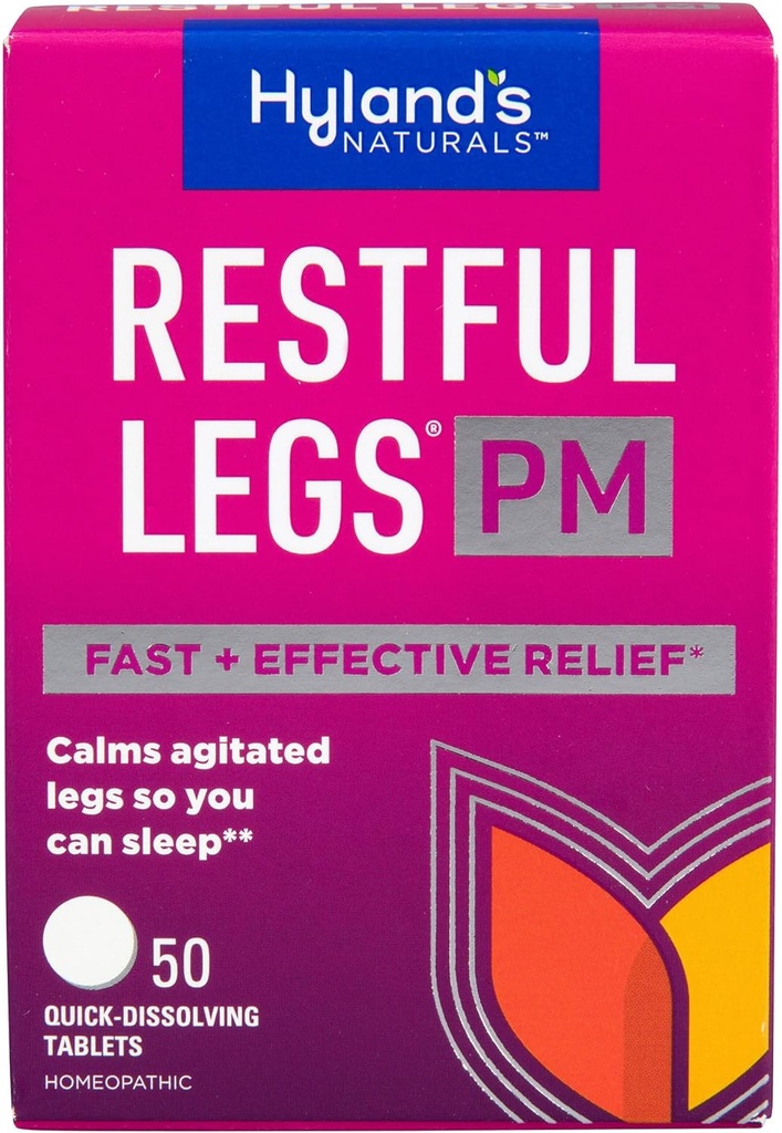 Hyland's Restful Legs PM, Nighttime Formula, Calms Agitated Legs so You Can Sleep, 50 Quick Dissolving Tablets (Pack of 3)