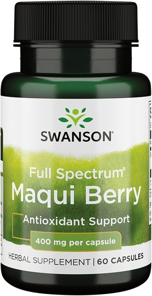 Swanson Full Spectrum Maqui Berry 400 Miligram 60 Capsules