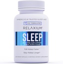 Relaxium Sleep Aid, 14-Day Supply, Non-Habit Forming, Dietary Supplement for Better Sleep, Drug-Free, Stress Relief, with Magnesium, Melatonin, GABA, Chamomile, Made in USA (28 Vegan Capsules)