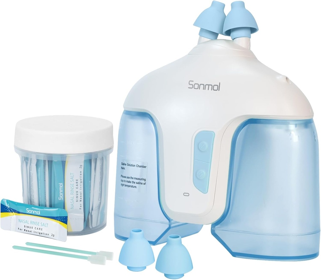 Назальна система поливу з 50 соляних пакетів (синій), Sinus Rinse Machine, Nose Cleaner для Sinus Adult, Nose Washer Nasal Rinsing Sinus Relief машина