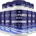 (5 Pack) FlowForceMax Prostate Поддръжка капсули - Flow Force Max Хапчета Допълнение, Максимална сила, Нова Подобрена Мултивитаминна формация, FlowForceMax мнения, 300 капсули