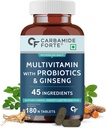 Generic Rise Multivitamin tabletter för män och kvinnor med Probiotics Supplement - 180 Veg tabletter