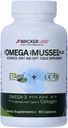 Bricker Labs Omega Cyclo - Mussel Plus UC-II, Premium NZ Green Lipped Mussel Plus UC-II UC - II 不明类型 Collagen,联合健康与舒适的终极联合补编,90 Capsules