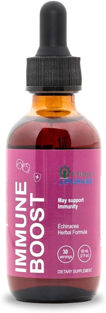 OU Echinacea Drops for Rapid Immune Support ® Immun Booster Tinktur ® Echinacea flytende ekstrakt for immunforsvar Boost ® Vegan,Non-GMO, Glutenfri 2 Oz