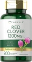 Carlyle Red Clover kapsulak 1200mg | 200 Count | Trifolium Pratense | Non-GMO, Gluten Free | Red Clover Blossom Erauzi gehigarria